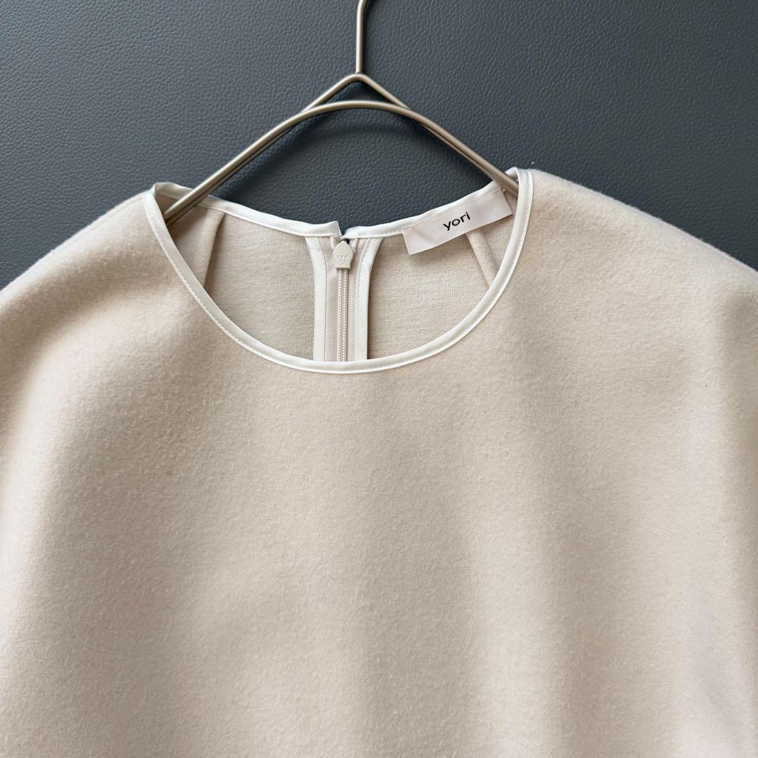 yori 2024AW ダブルクロスTeeブラウス 長袖 プルオーバー キナリ