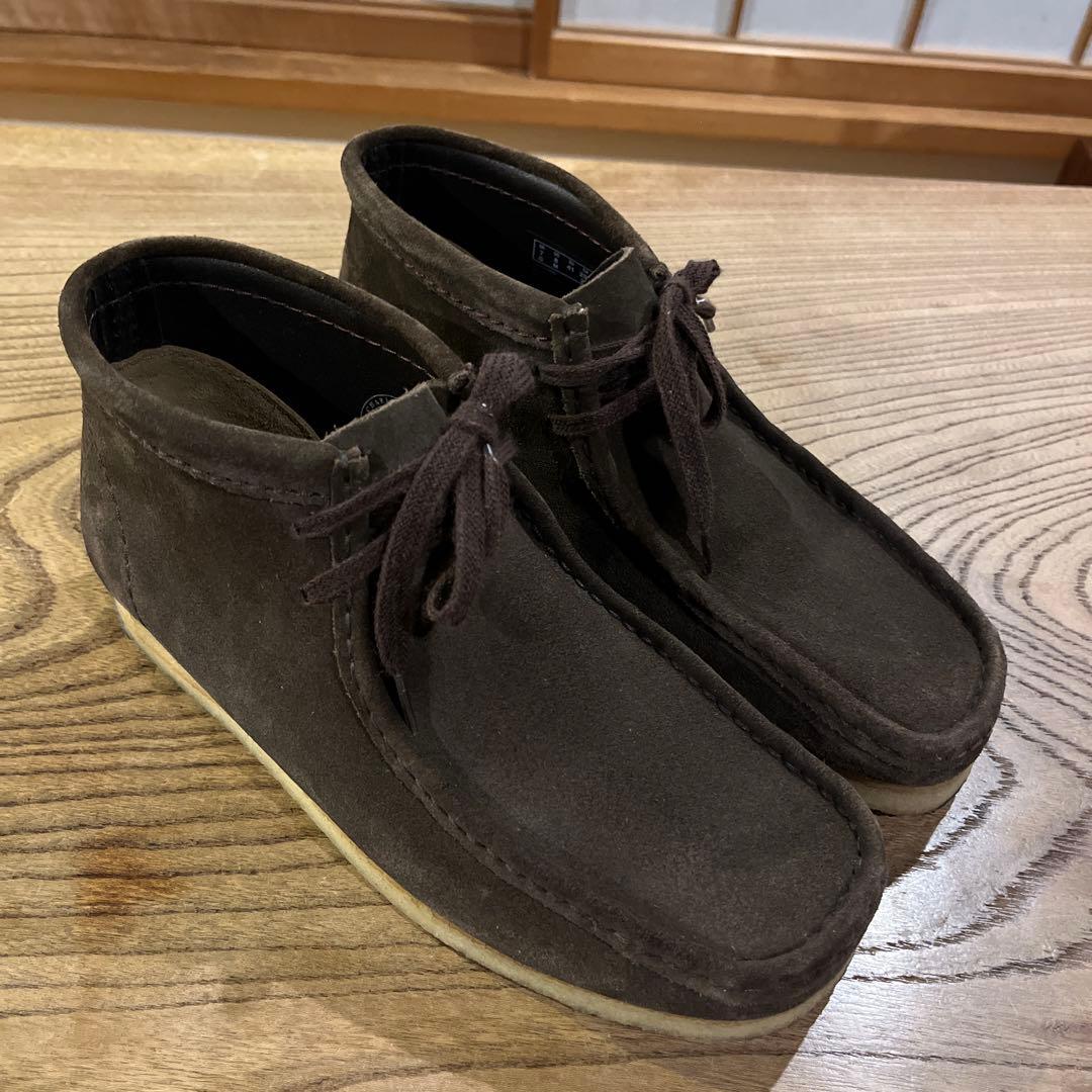 クラークス ワラビー オリジナル ダークブラウン スエード 美品