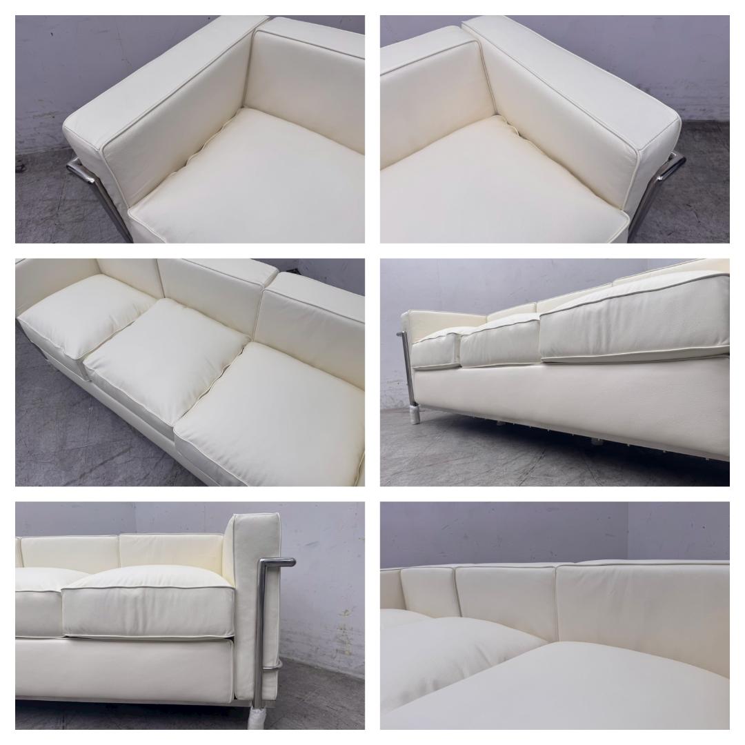 T7330☆未使用品☆ル・コルビュジェ☆LC2☆本革☆グランコンフォール☆3P