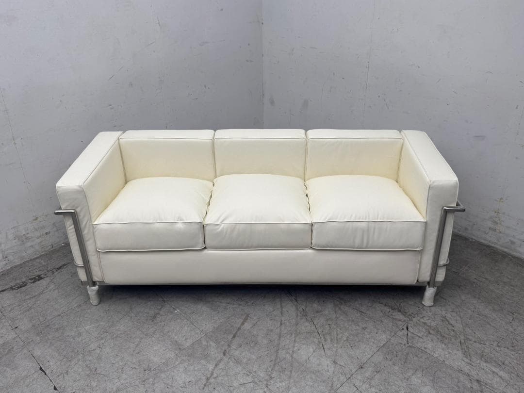 T7330☆未使用品☆ル・コルビュジェ☆LC2☆本革☆グランコンフォール☆3P