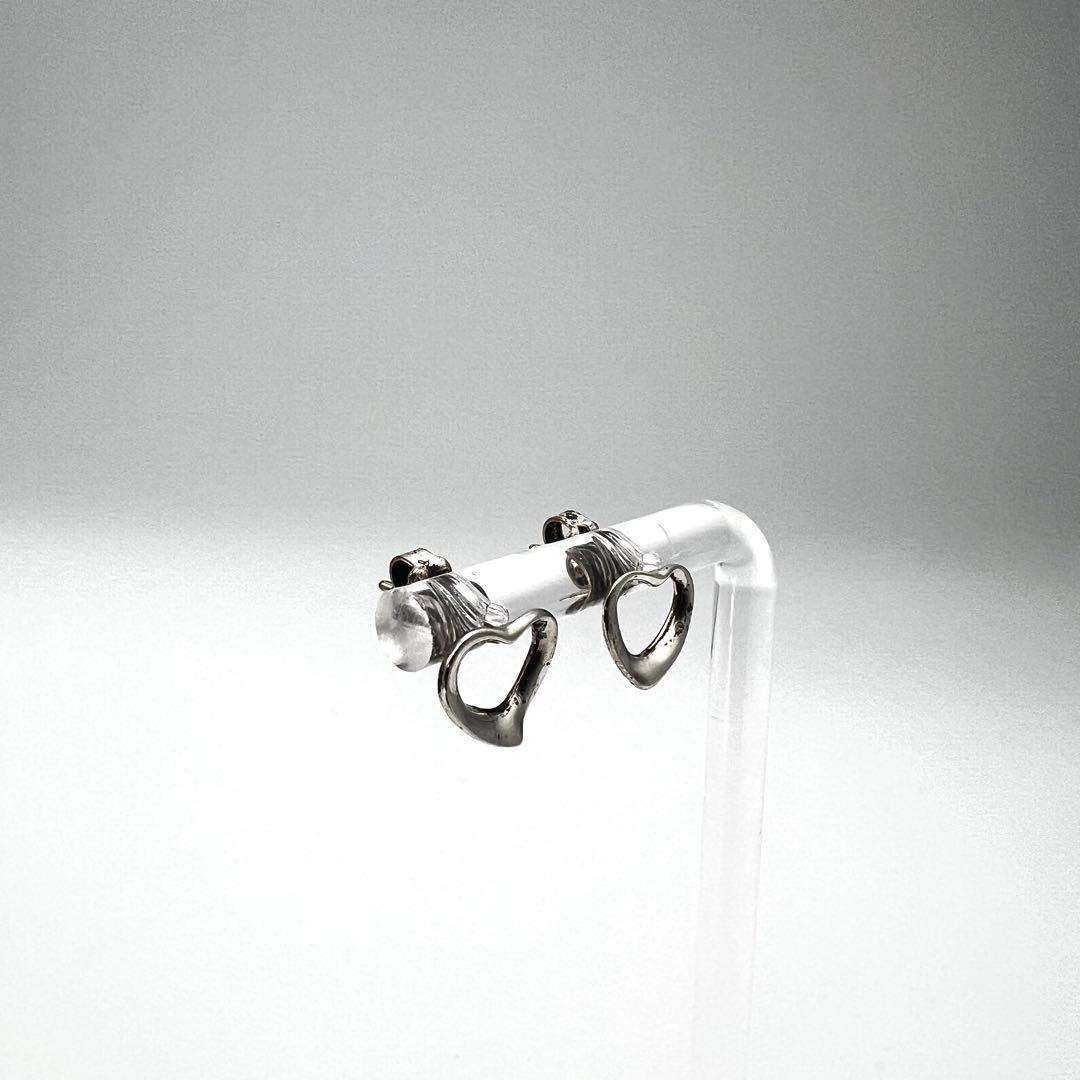 TIFFANY ティファニー オープンハート スタッド ピアス 両耳用