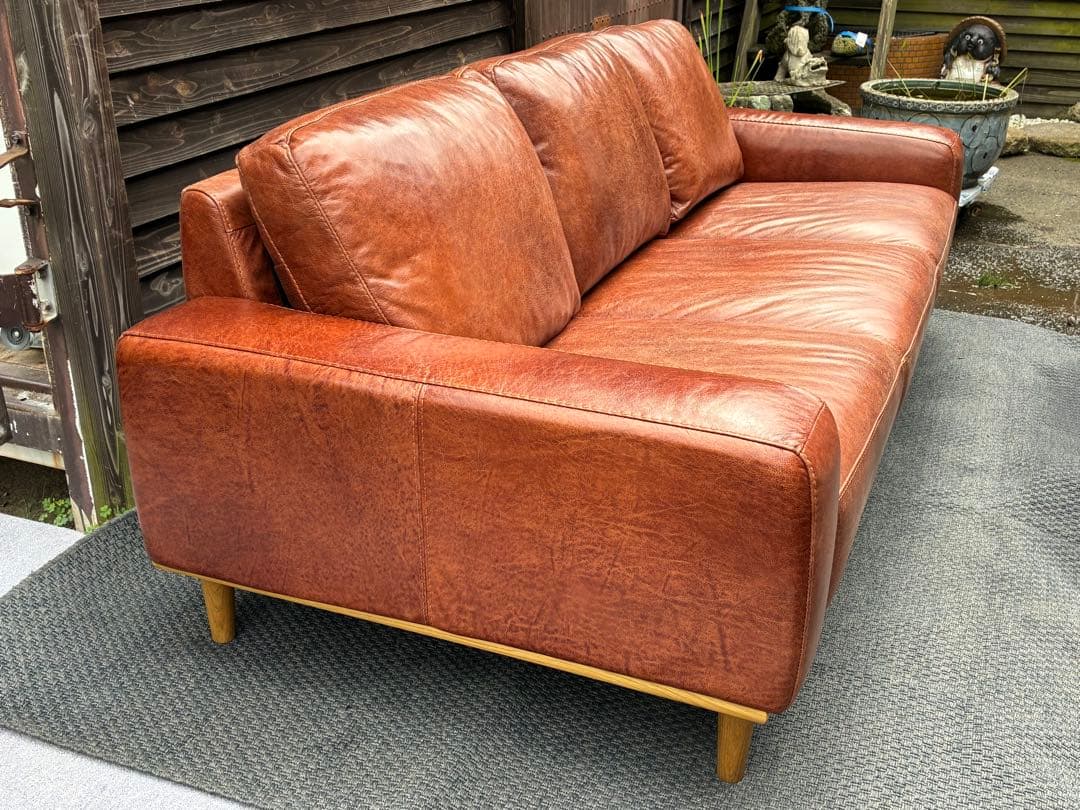 unico　SUABI　スアビ　3シーター　レザーソファ　仙台　宮城