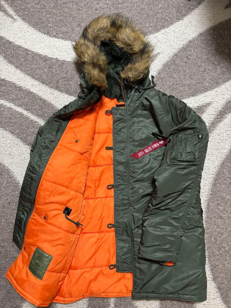 ALPHAミリタリージャケット N-3B 未使用 セージグリーン L