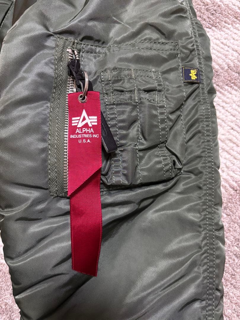 ALPHAミリタリージャケット N-3B 未使用 セージグリーン L