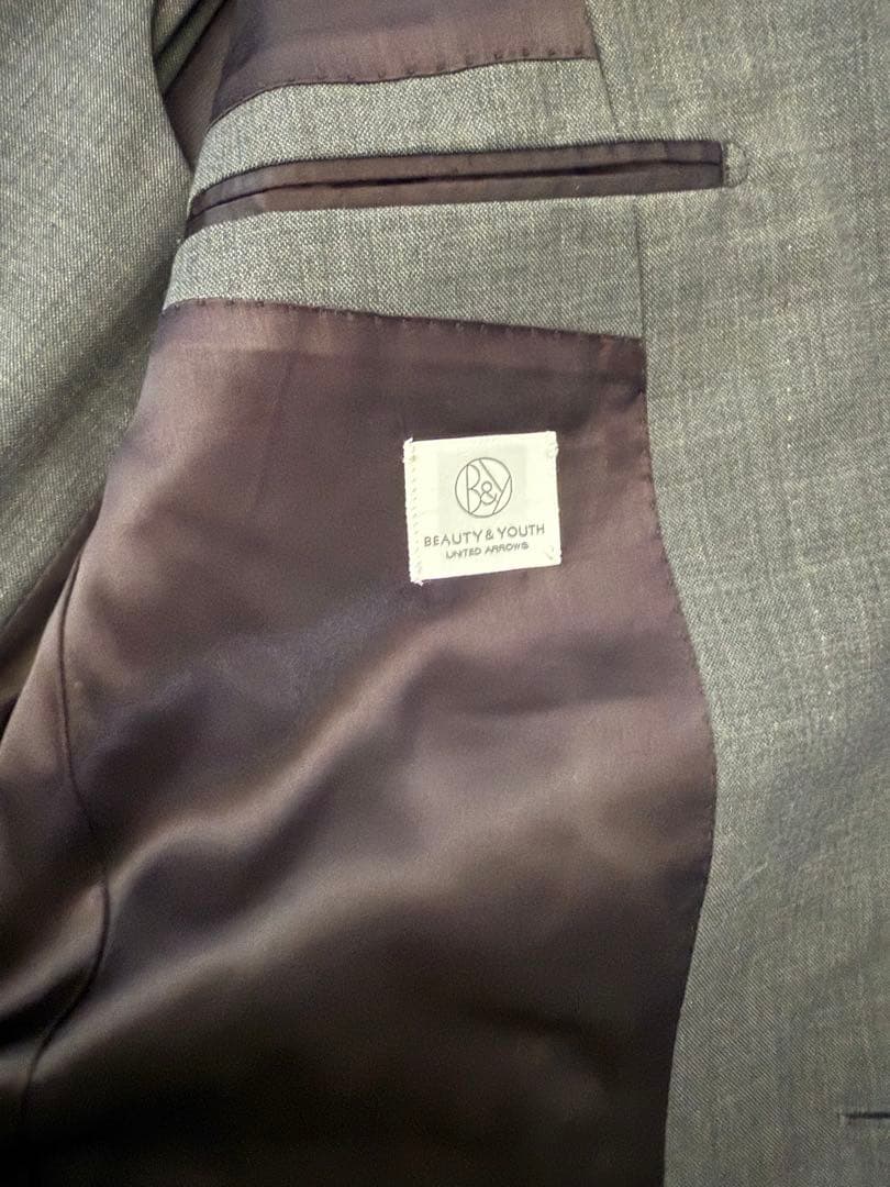 BEAUTY & YOUTH グレー ジャケット ベストセット