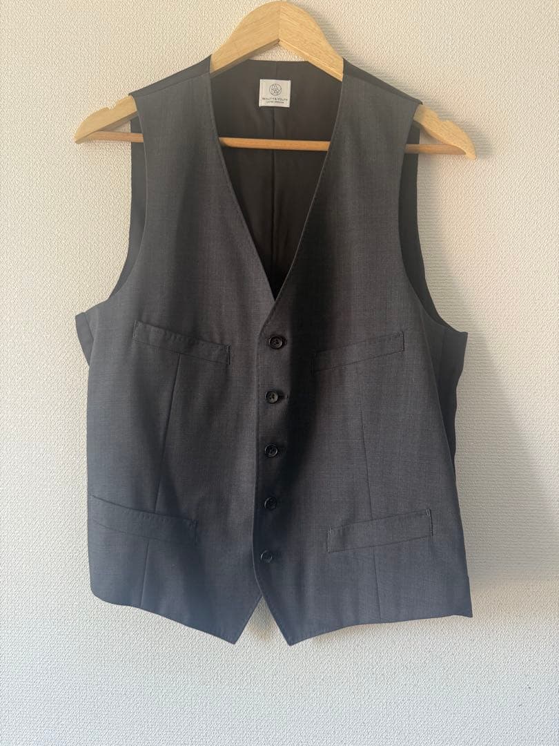 BEAUTY & YOUTH グレー ジャケット ベストセット