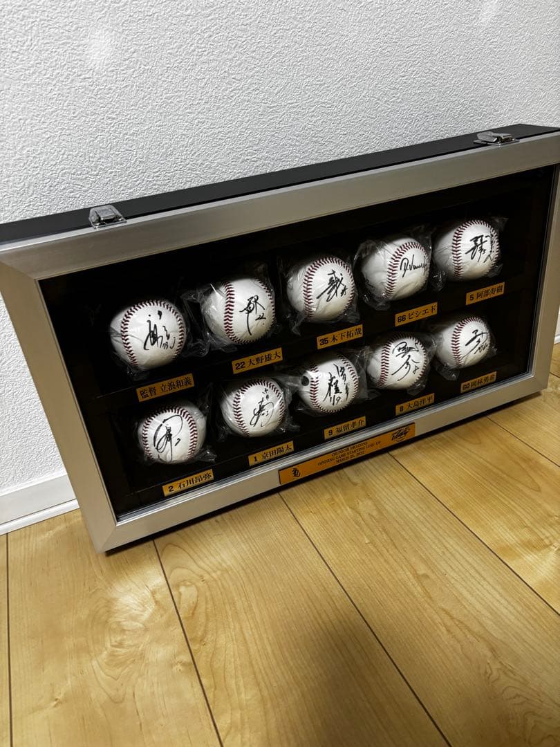 2022年開幕記念　監督・スターティングメンバー直筆サイン入りボールセット　中日