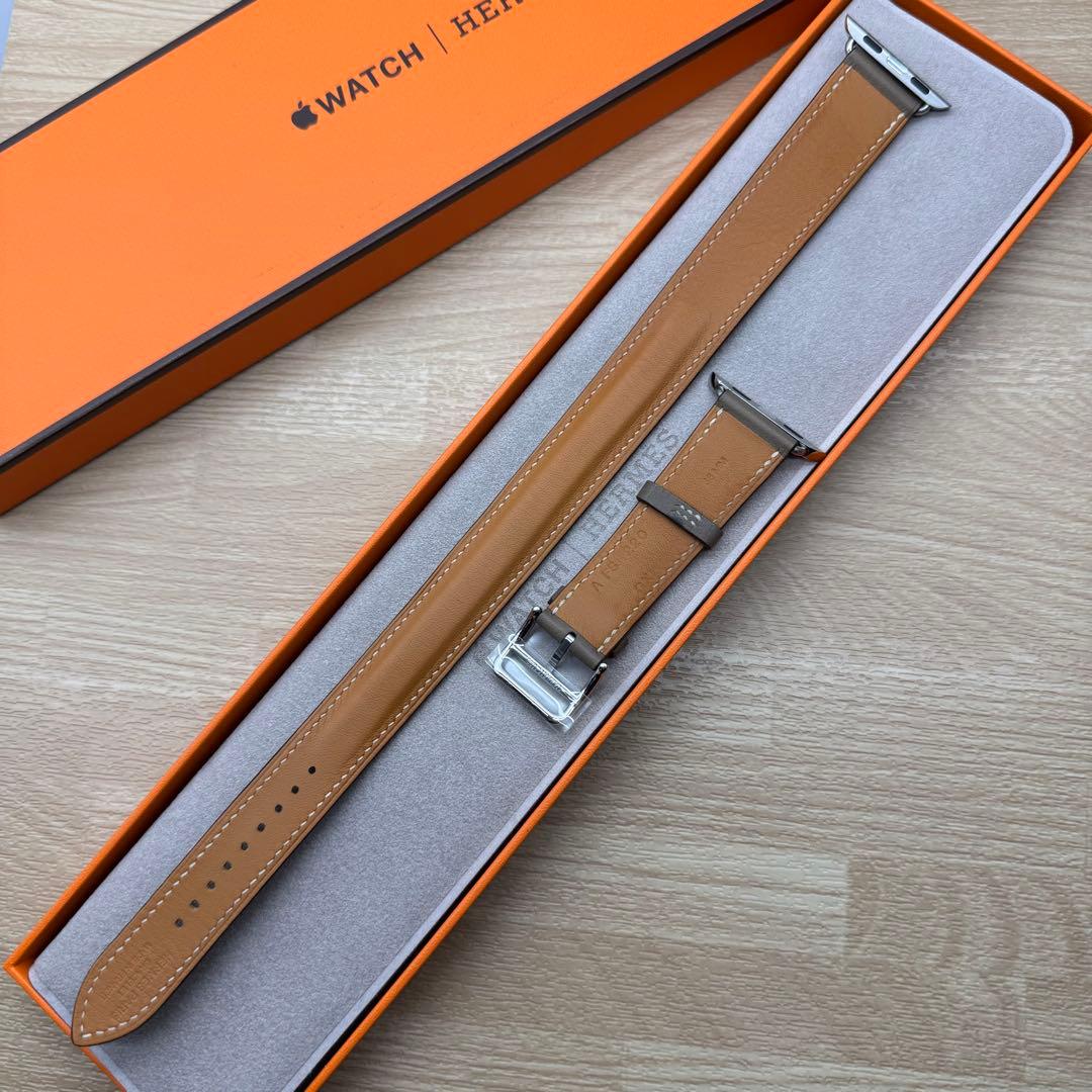 2178 Apple Watch エルメス　エトゥープ　ドゥブルトゥール　二重