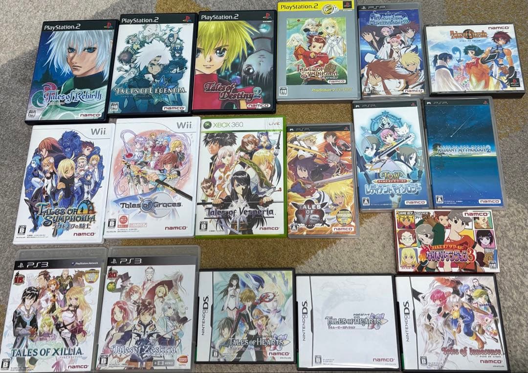 テイルズシリーズ★まとめ売り★ゲーム18本★特典DVD8枚セット★