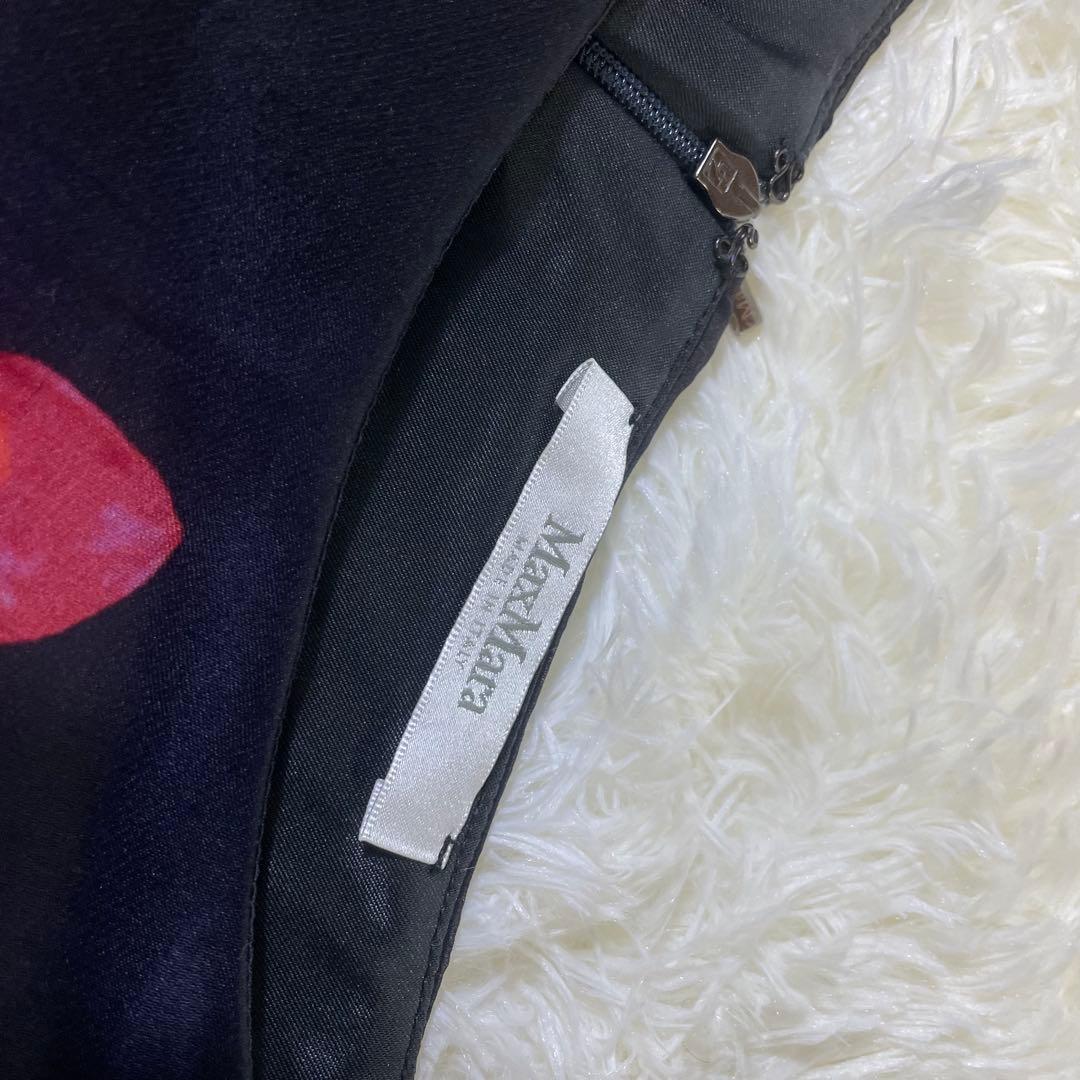 美品　Max Mara シルク　白タグ Lサイズ 花柄ワンピース
