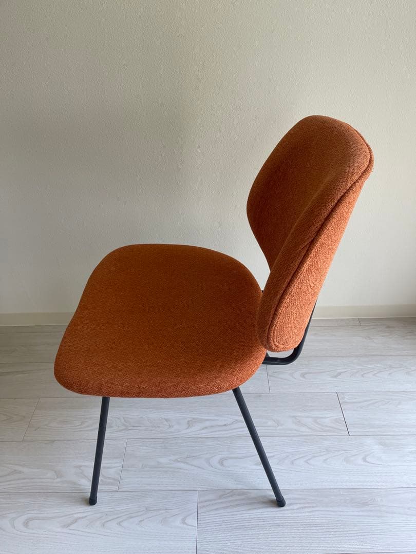 クラッシュゲート アボック ダイニングチェア 肘無 TIM オレンジ