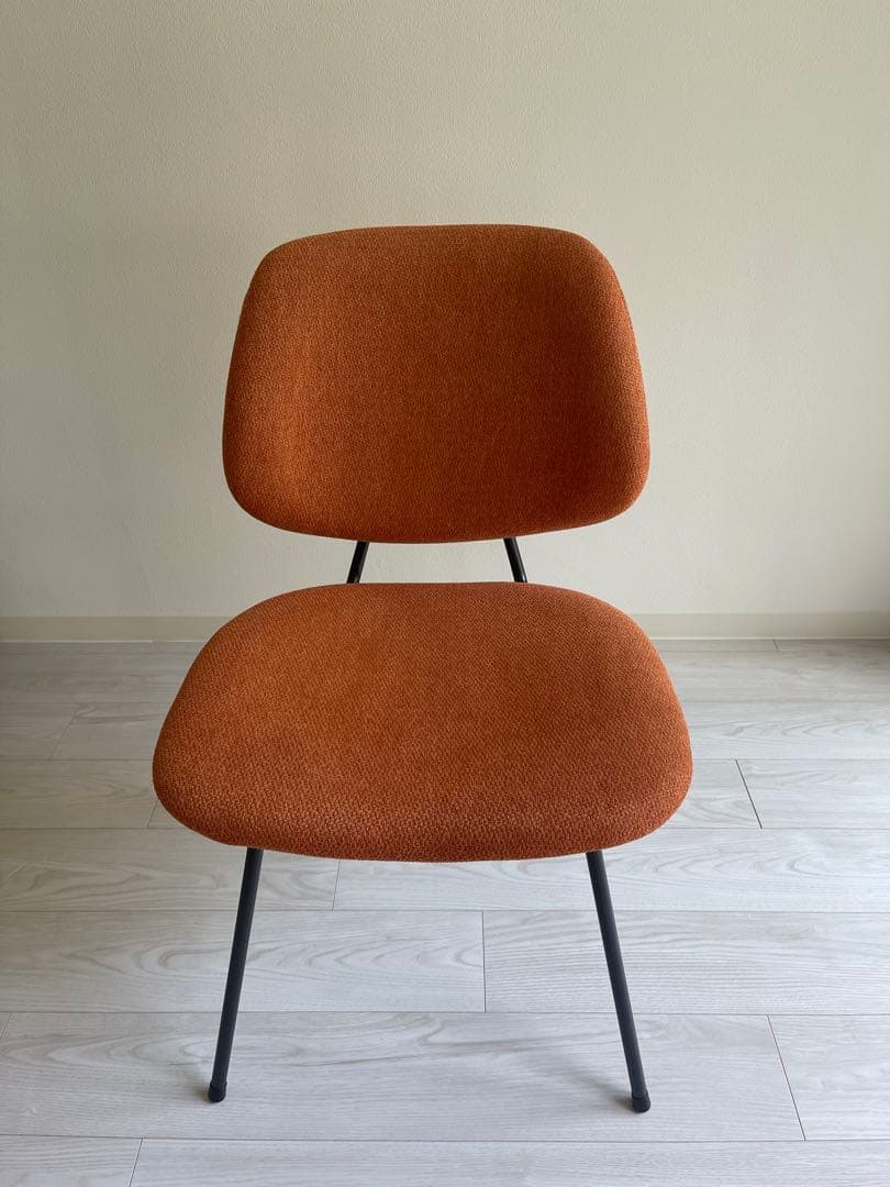 クラッシュゲート アボック ダイニングチェア 肘無 TIM オレンジ