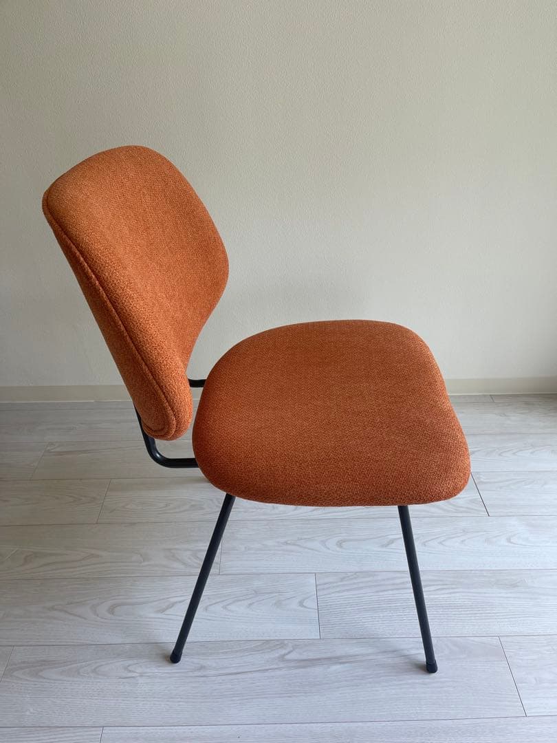 クラッシュゲート アボック ダイニングチェア 肘無 TIM オレンジ