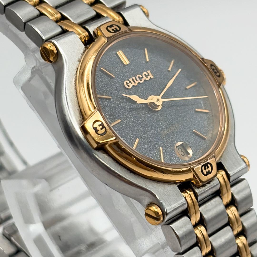 GUCCI グッチ 9000L ゴールド コンビカラー 希少　新品電池交換済