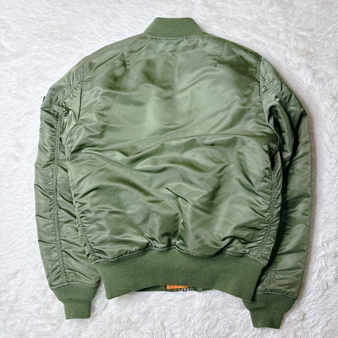 ✨美品✨ アルファ MA-1 フライトジャケット 緑 L y2k 短丈