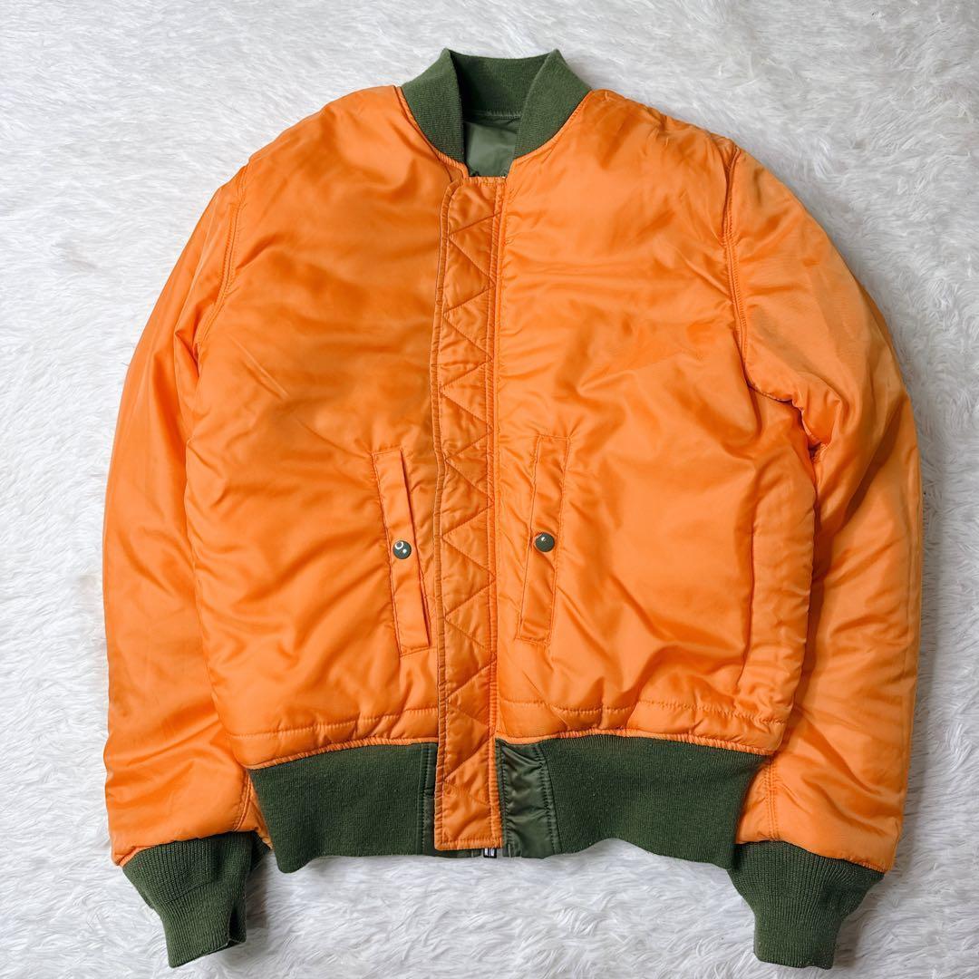 ✨美品✨ アルファ MA-1 フライトジャケット 緑 L y2k 短丈