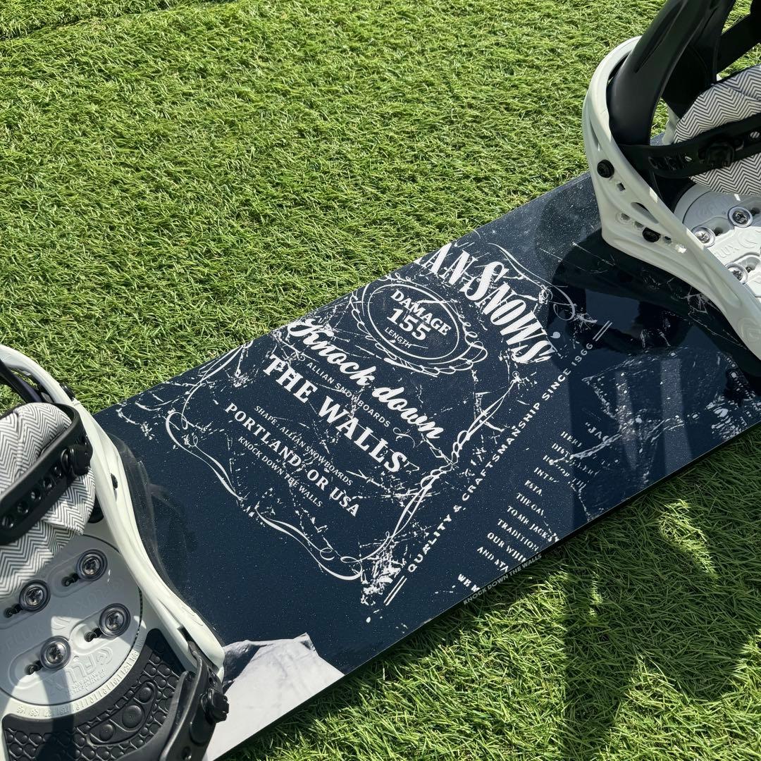 美品 ALLIAN DAMAGE 155cm FLUX PR ML セット