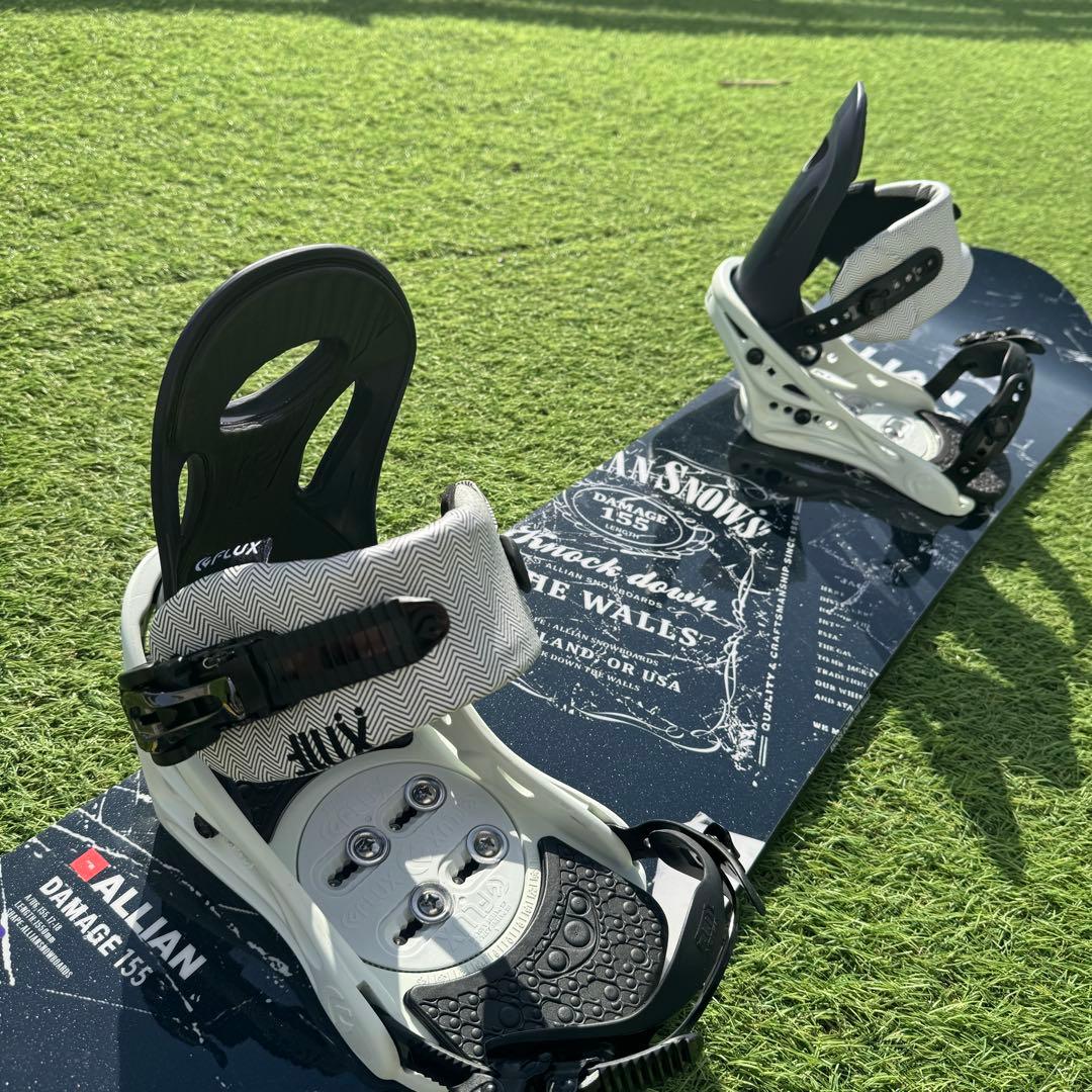 美品 ALLIAN DAMAGE 155cm FLUX PR ML セット