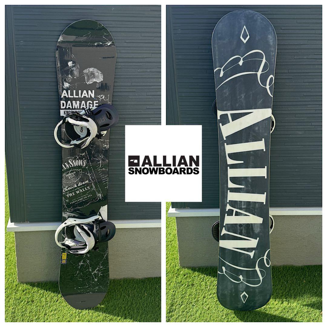 美品 ALLIAN DAMAGE 155cm FLUX PR ML セット