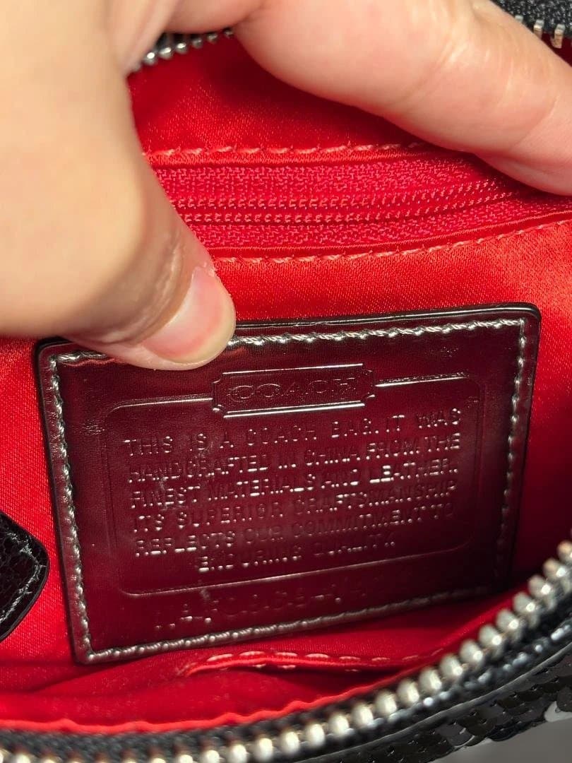 コーチ【美品】スパンコール パーティーバッグ 卒入学式