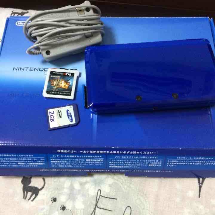 任天堂3DS COBALT BLUE モンスターハンター4G