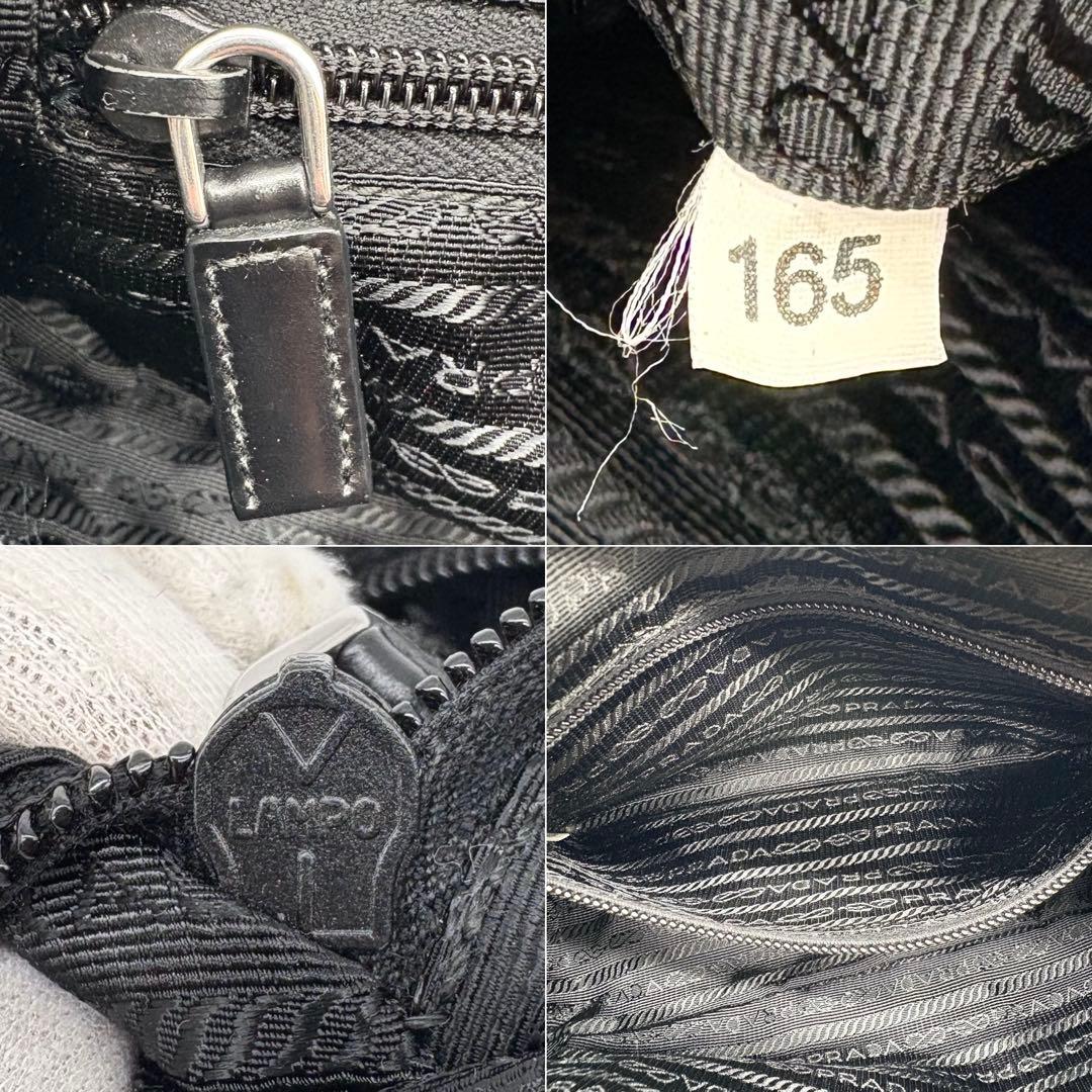 【極美品】PRADA カメラ ショルダーバッグ テスートナイロン レザー 黒