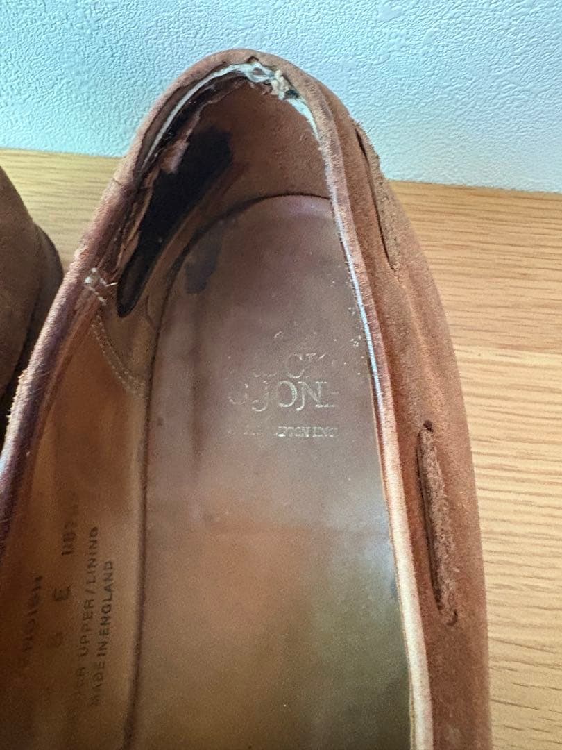 CROCKETT&JONES スエード タッセルローファーサイズ 8E