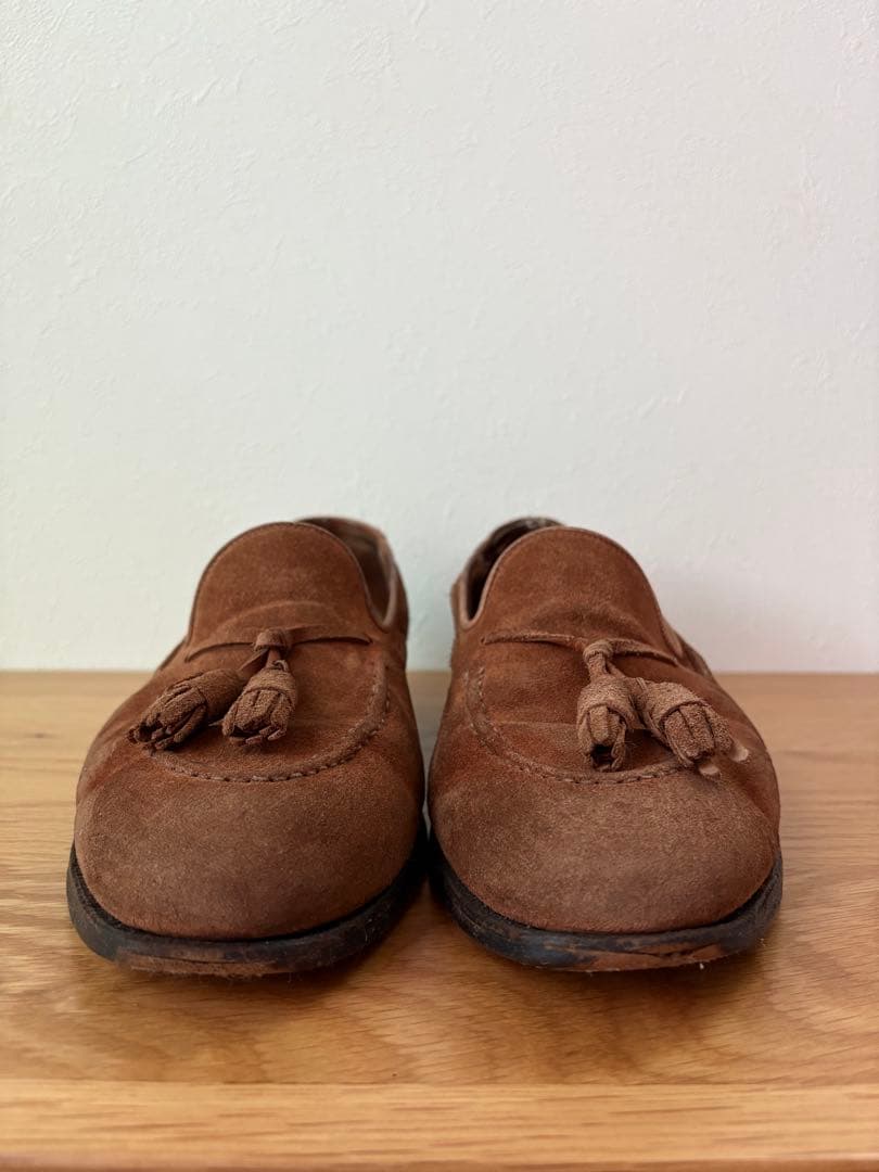 CROCKETT&JONES スエード タッセルローファーサイズ 8E