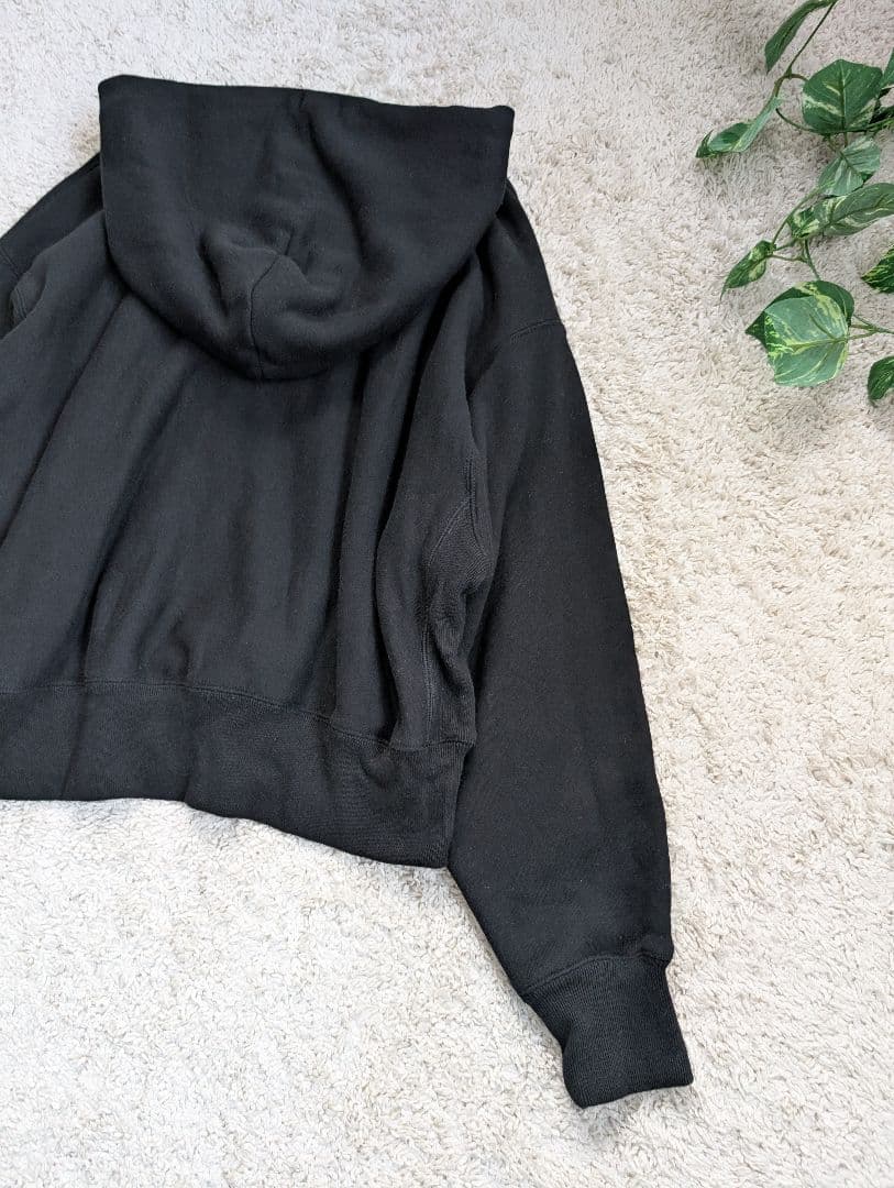 美品！アメリカーナ AMRCN ロゴプリント ブラックパーカー