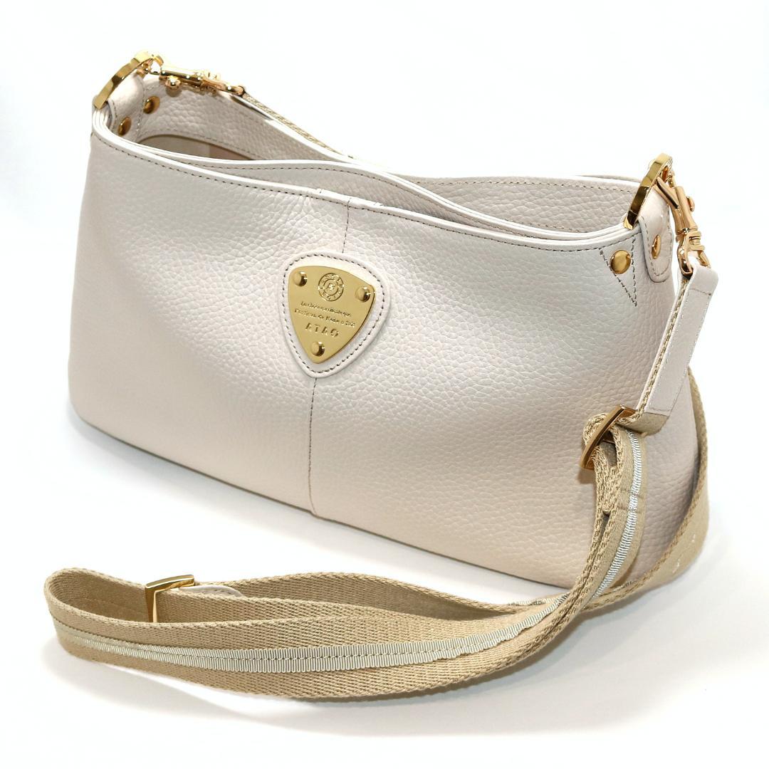 【極美品】ATAO chivy+ 2Way バッグ レザー ショルダーバッグ 白