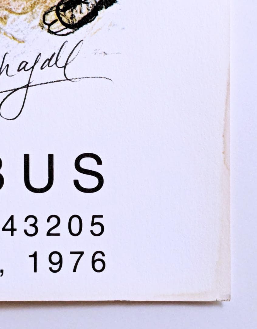 t*a様 シャガール リトグラフ『ラ・シュヴォーシェ』アメリカ シャガール展 大