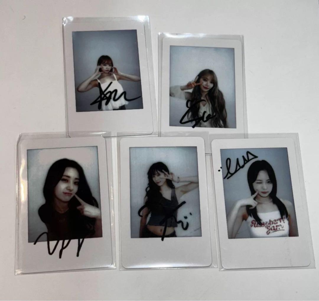 le sserafim withmuu ラキドロ CRAZY チェキ　5枚セット