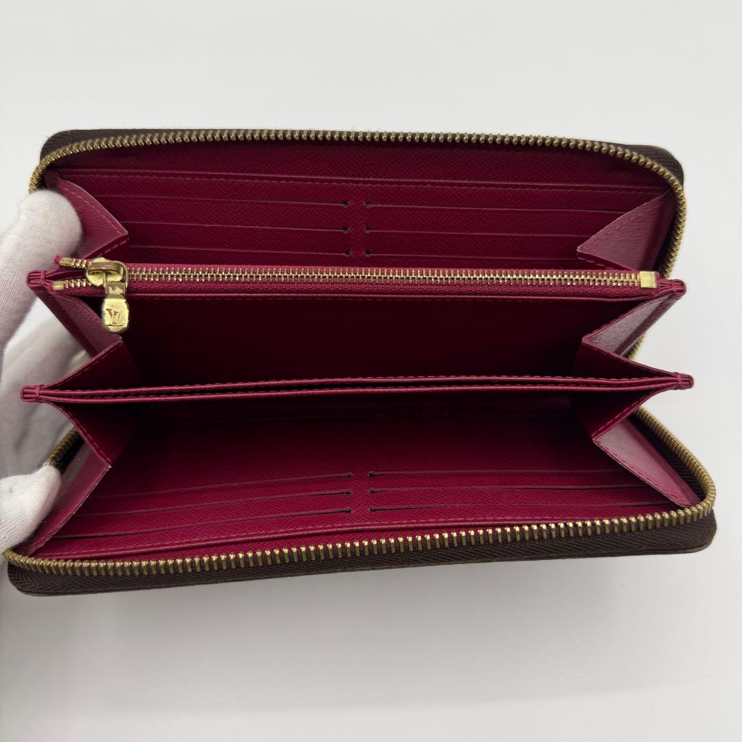 ルイヴィトン モノグラム M41895 ジッピーウォレット 長財布 フューシャ