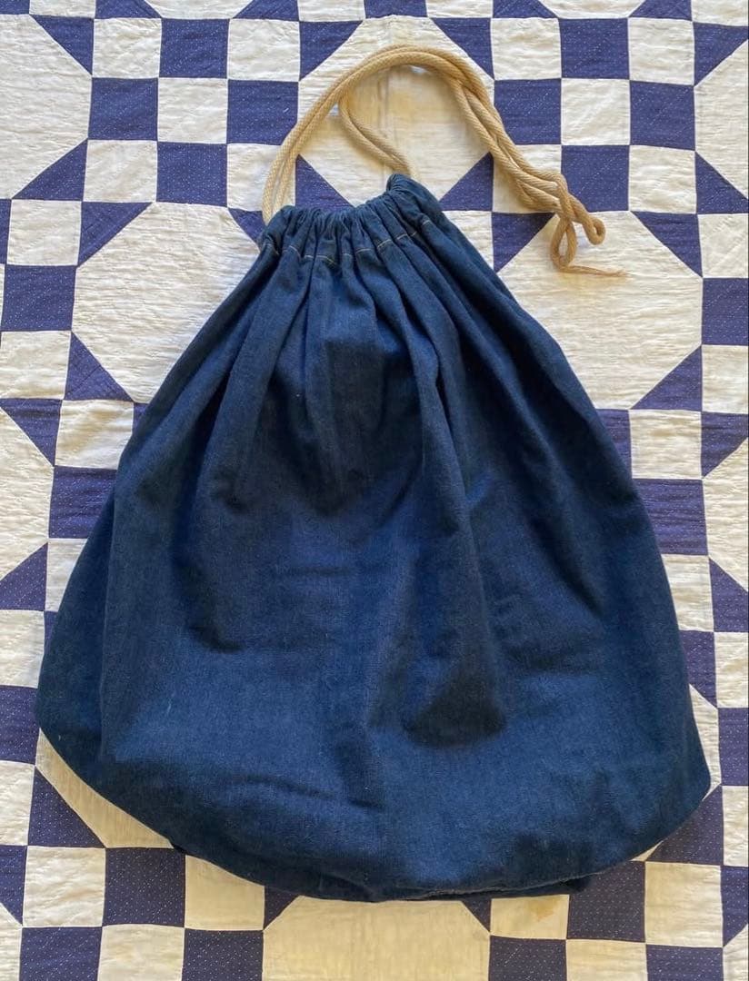 30s 40s 米軍実物 U.S.NAVY ビンテージ デニム ランドリーバッグ