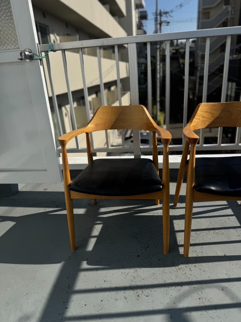 【Aruyon】スマートリビング ダイニングチェア ROTI 2脚セット