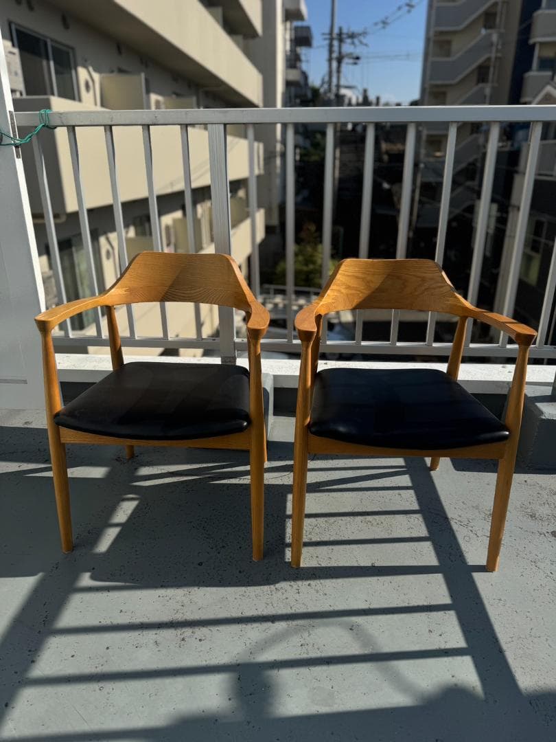 【Aruyon】スマートリビング ダイニングチェア ROTI 2脚セット