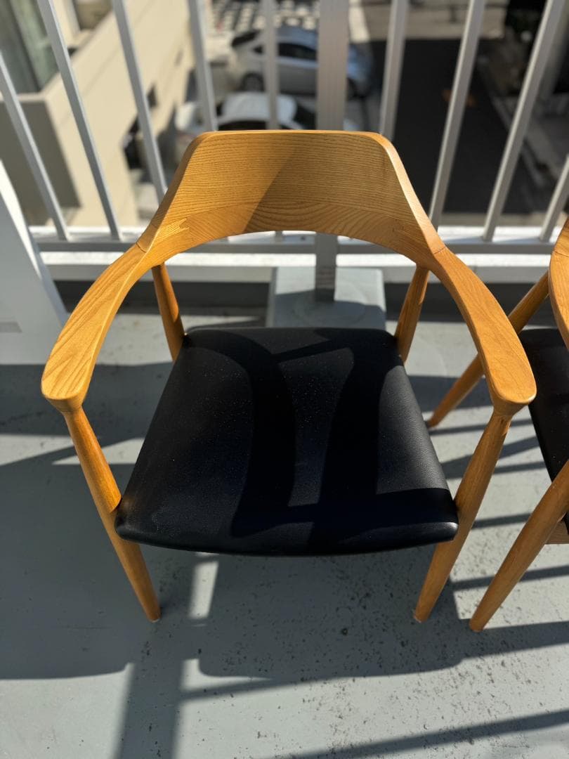 【Aruyon】スマートリビング ダイニングチェア ROTI 2脚セット