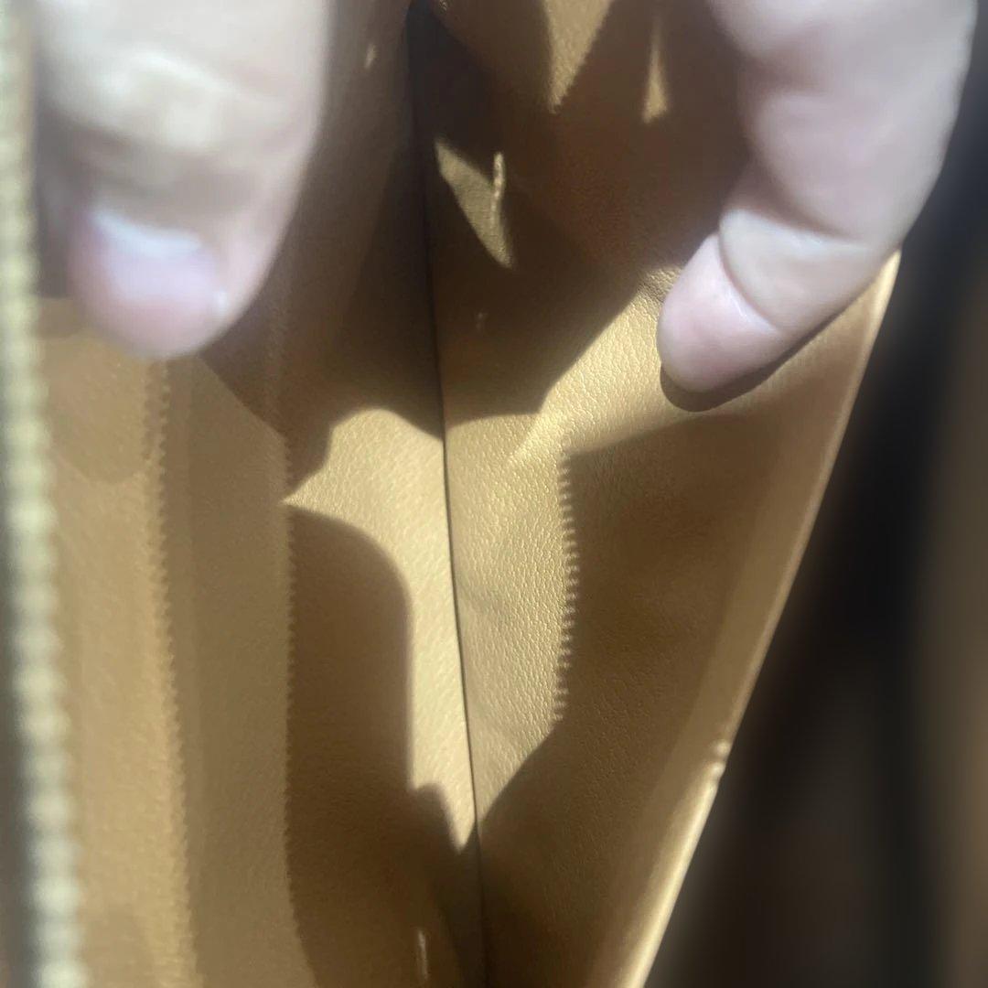 CELINE ブラウンレザー クラッチバッグ