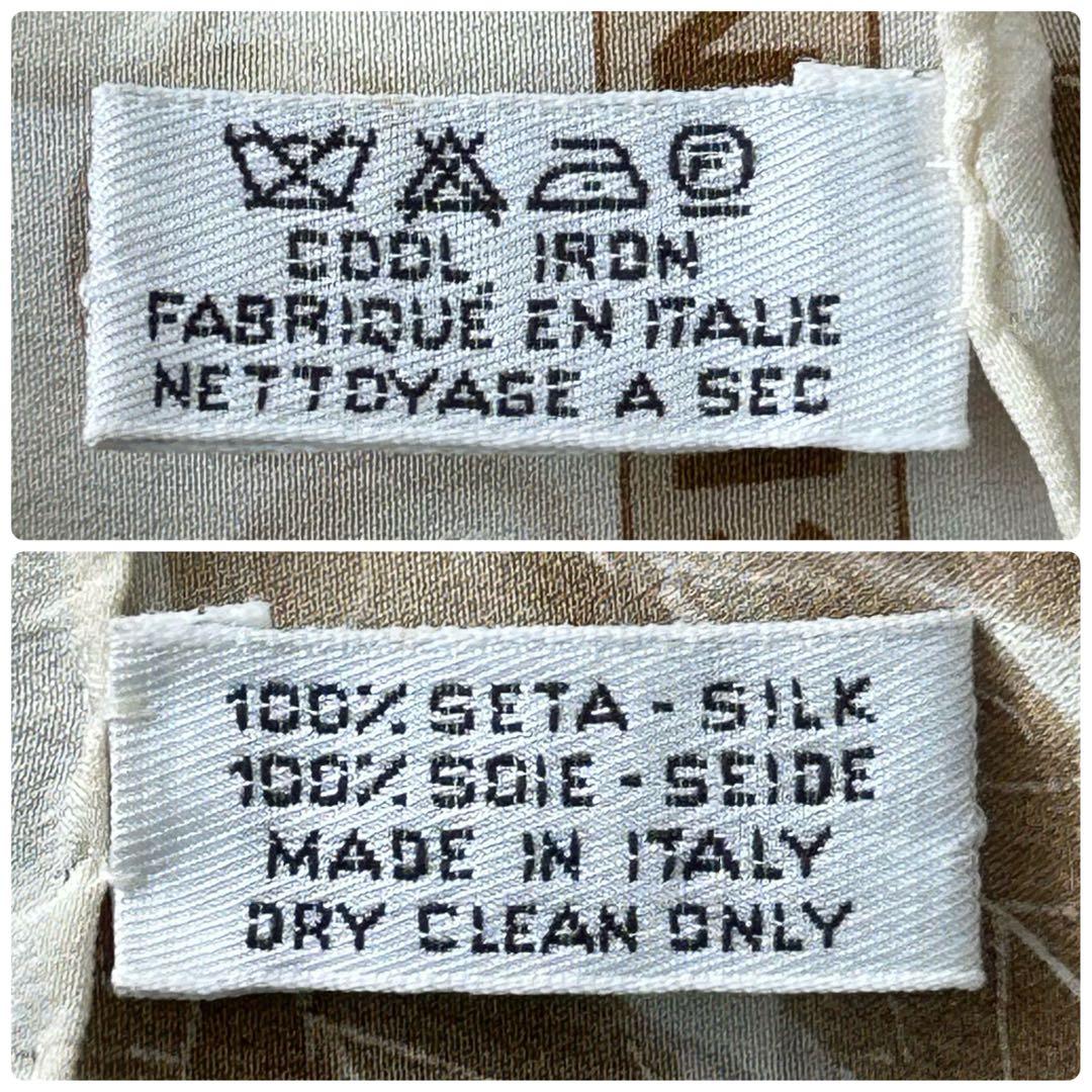 CHANEL シャネル　パール　ローズ　ベージュ　シルク　スカーフ