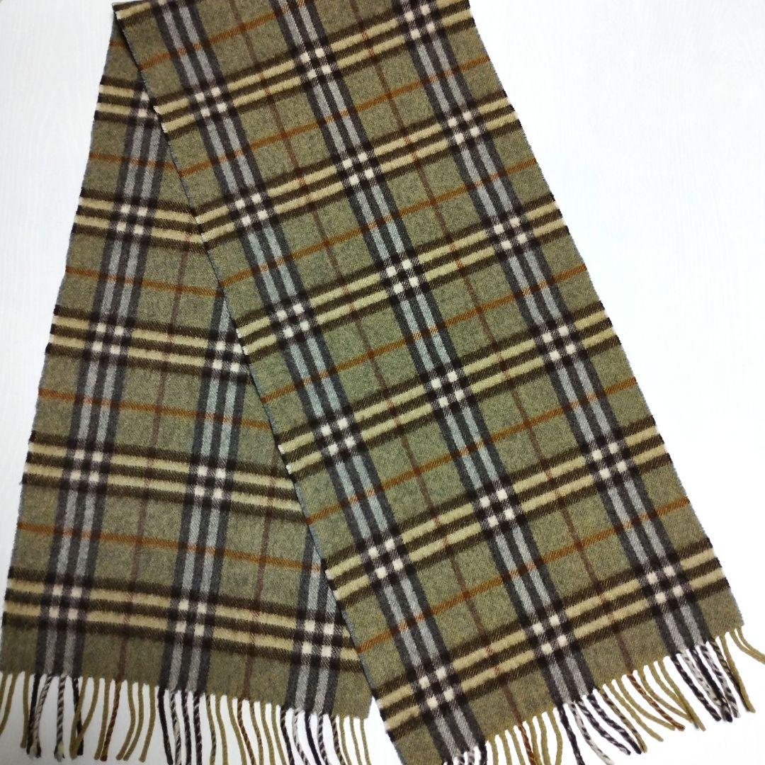 未使用 英国製 Burberrys OF LONDONカシミヤ100%マフラー