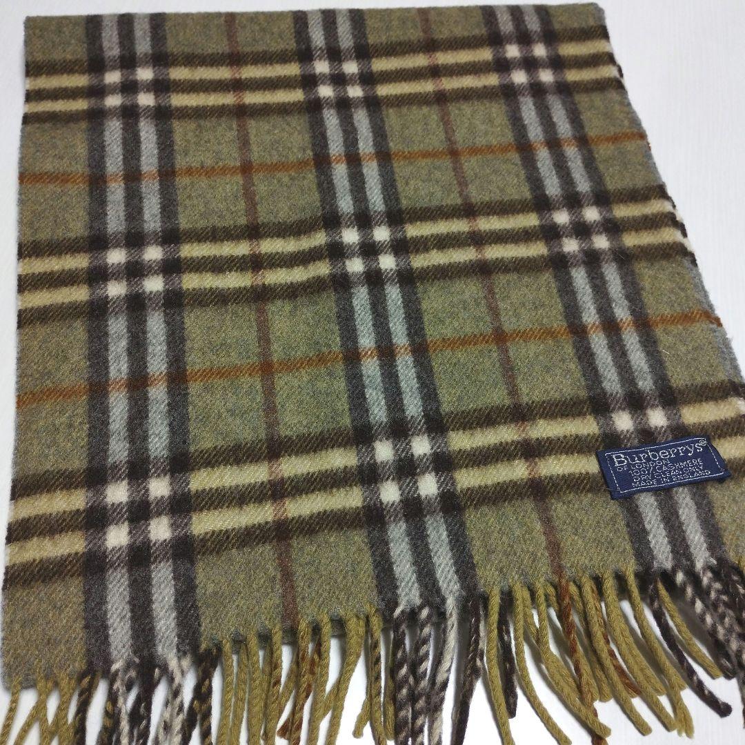 未使用 英国製 Burberrys OF LONDONカシミヤ100%マフラー