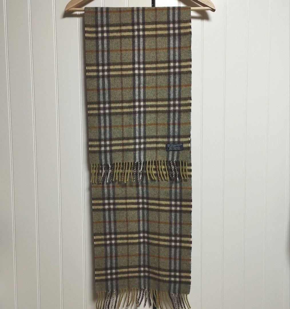 未使用 英国製 Burberrys OF LONDONカシミヤ100%マフラー