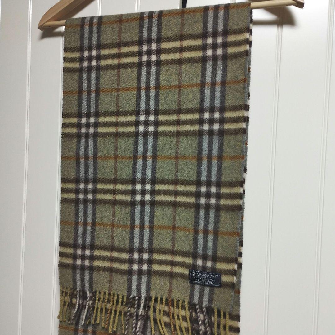 未使用 英国製 Burberrys OF LONDONカシミヤ100%マフラー