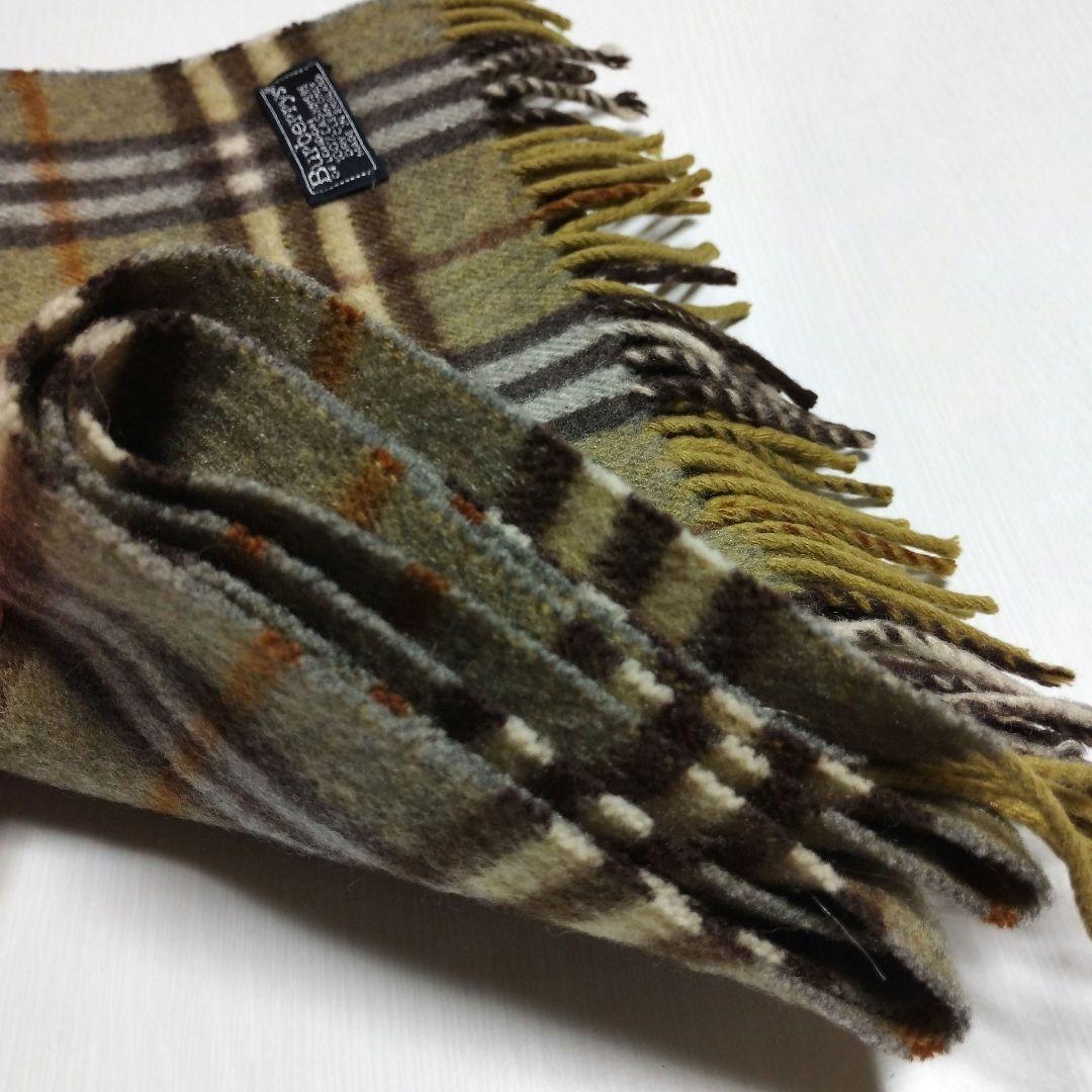 未使用 英国製 Burberrys OF LONDONカシミヤ100%マフラー