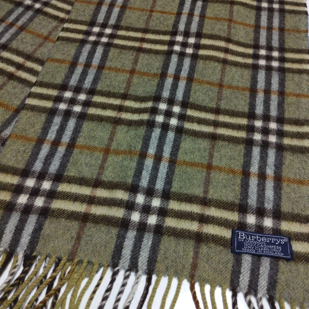 未使用 英国製 Burberrys OF LONDONカシミヤ100%マフラー