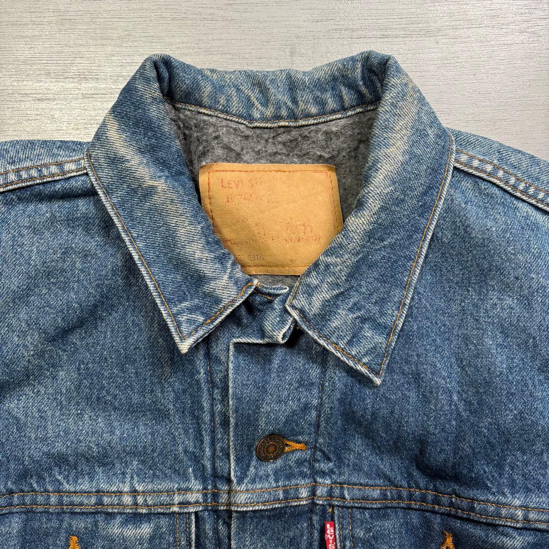 USA製　Levi's 70506-0316 デニムジャケット　裏地ブランケット