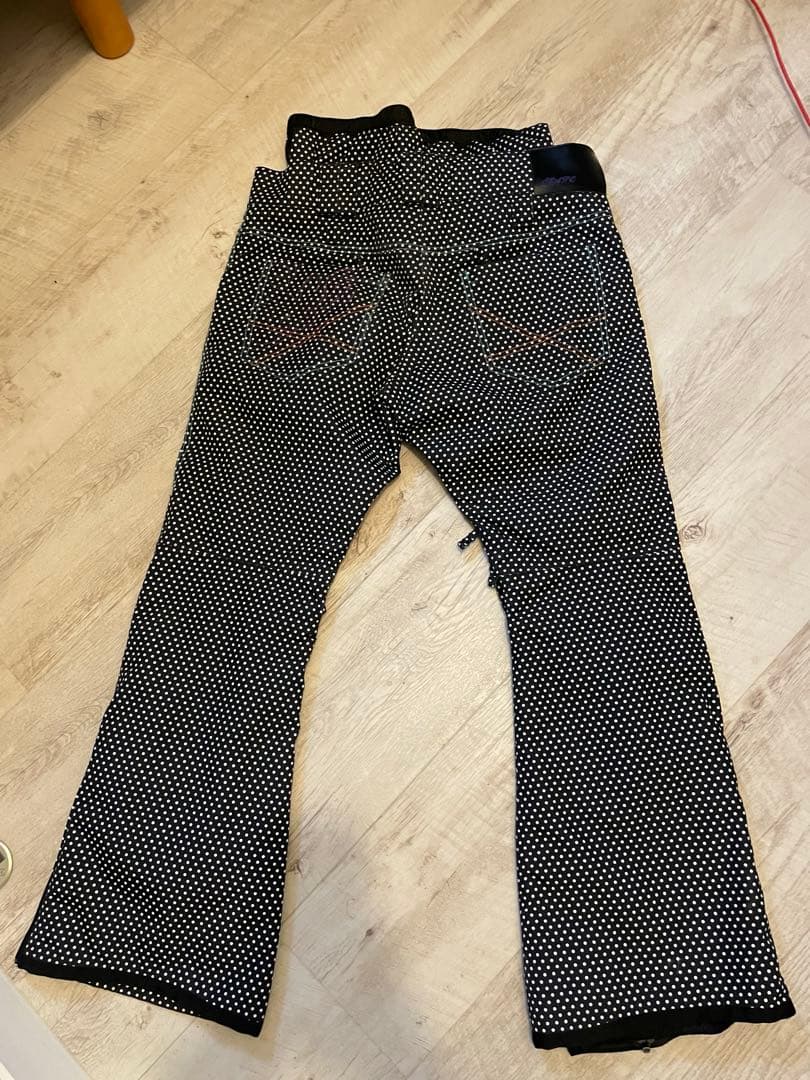 SCAPE スノーボードウエア　パンツ　M 黒白ドット