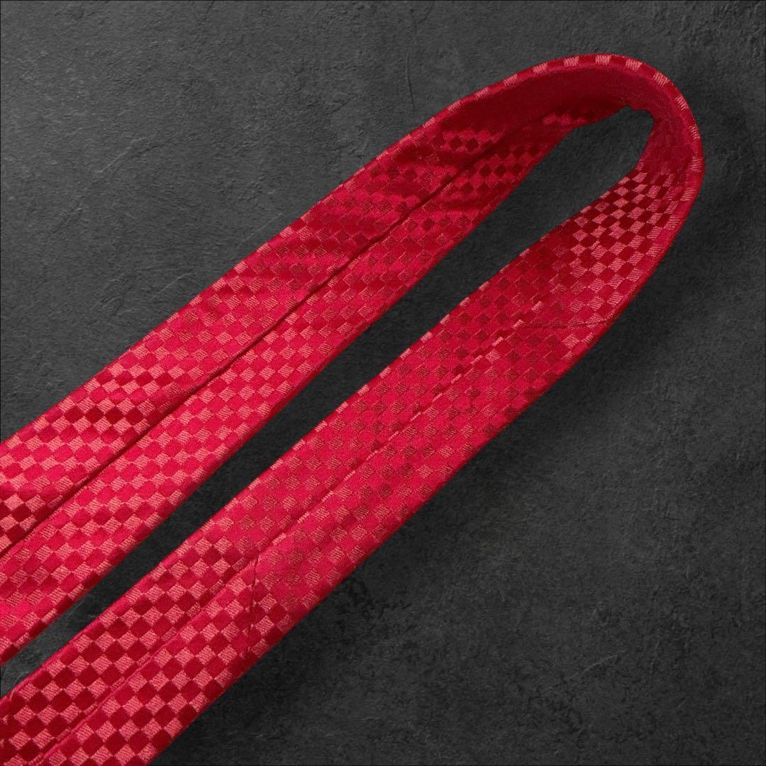 美品 ルイヴィトン マイクロダミエ シルクネクタイ 人気 LVロゴ ソリッド