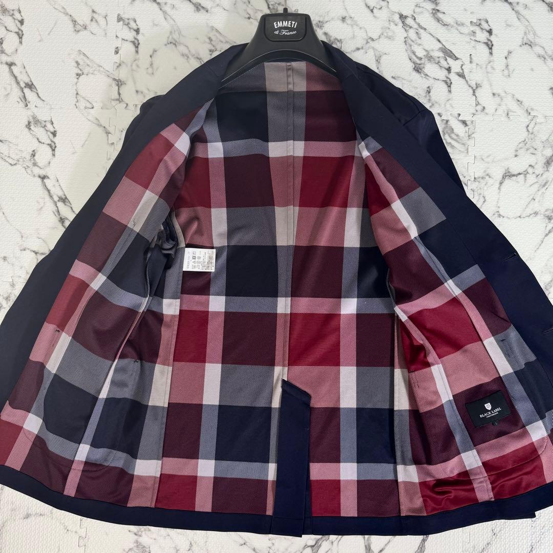 ブラックレーベルクレストブリッジ　テーラードジャケット　アンコン　裏地チェック