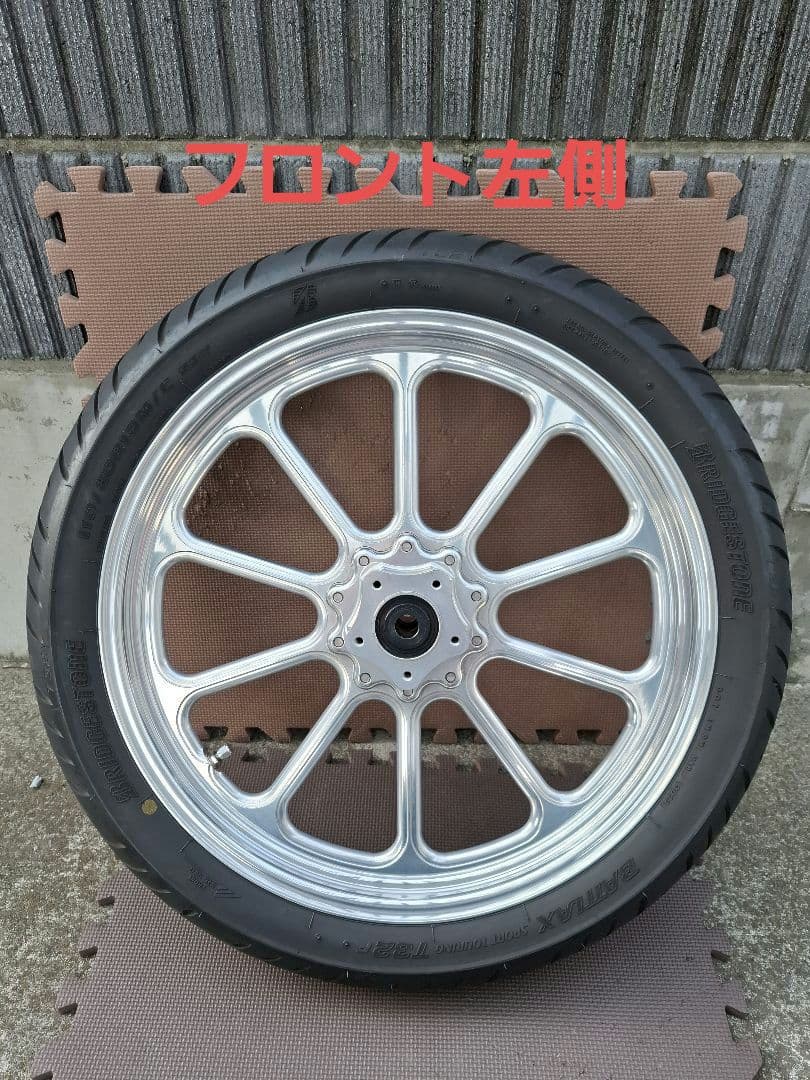 ハーレー　ミスミエンジニアリング　 アルミホイール前後セット 　タイヤ付き